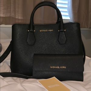 Michael Kors Saffiano Leather Satchel